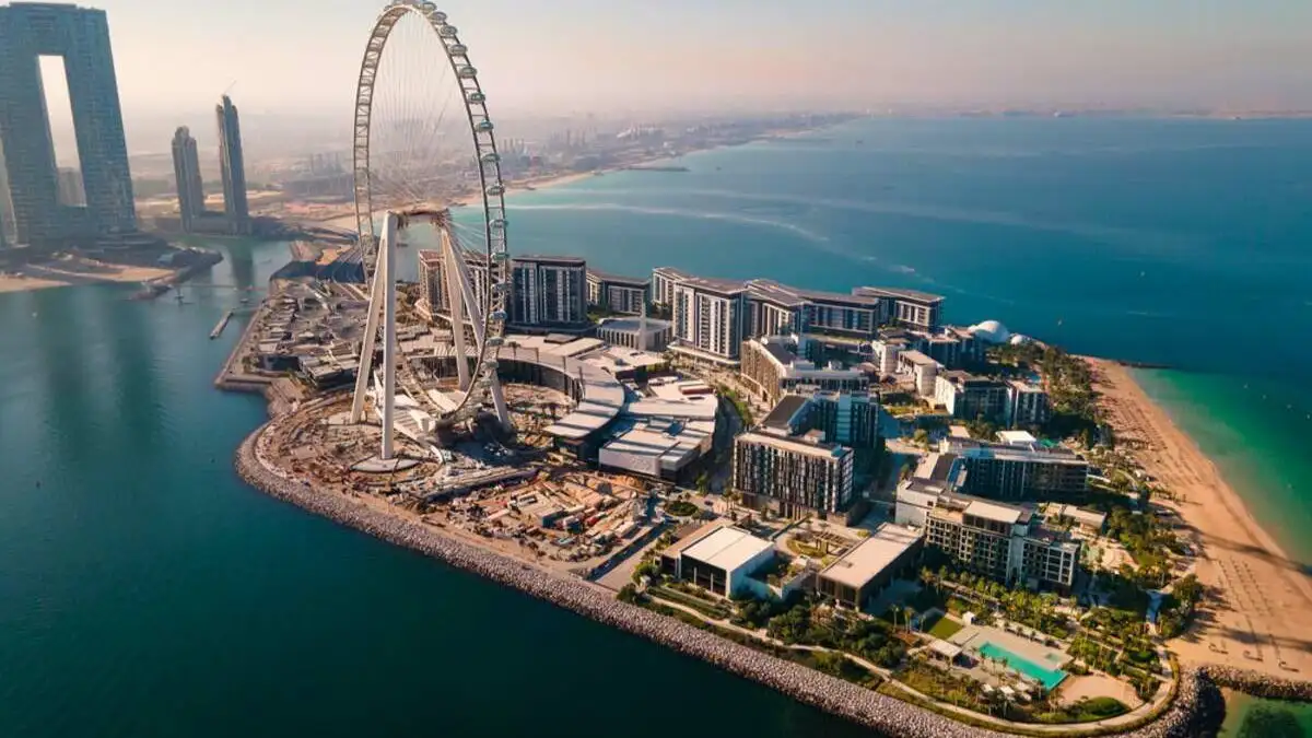 Bluewaters Dubai; eine luxuriöse Insel mit atemberaubendem Blick auf Ain Dubai