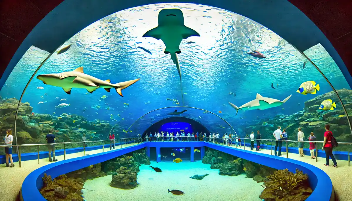 Aufregendes Meereslebens-Erlebnis im Unterwasserzoo von Dubai