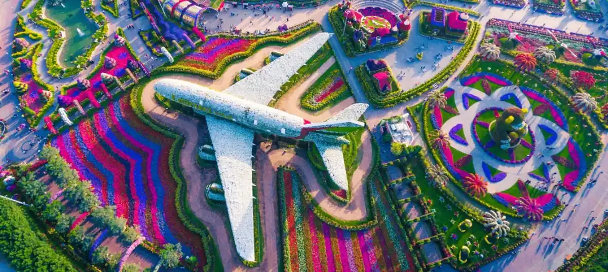 Hardin ng mga Bulaklak ng Himala sa Dubai