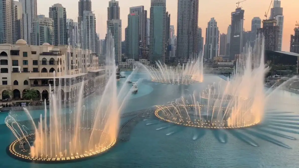 Posizione esatta della Fontana del Dubai Mall